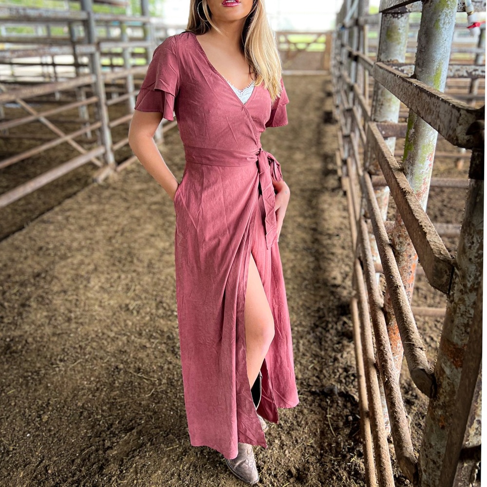 The Kacey Dress - Dusty Rose